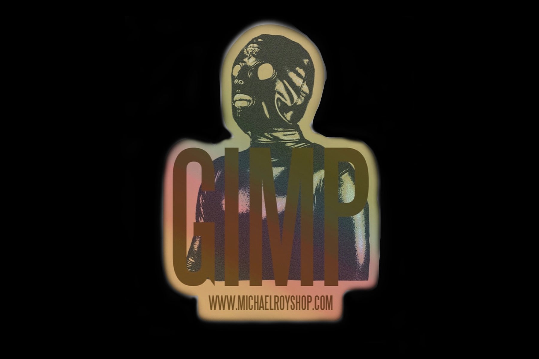 'GIMP' HOLOGRAPHIC STICKER