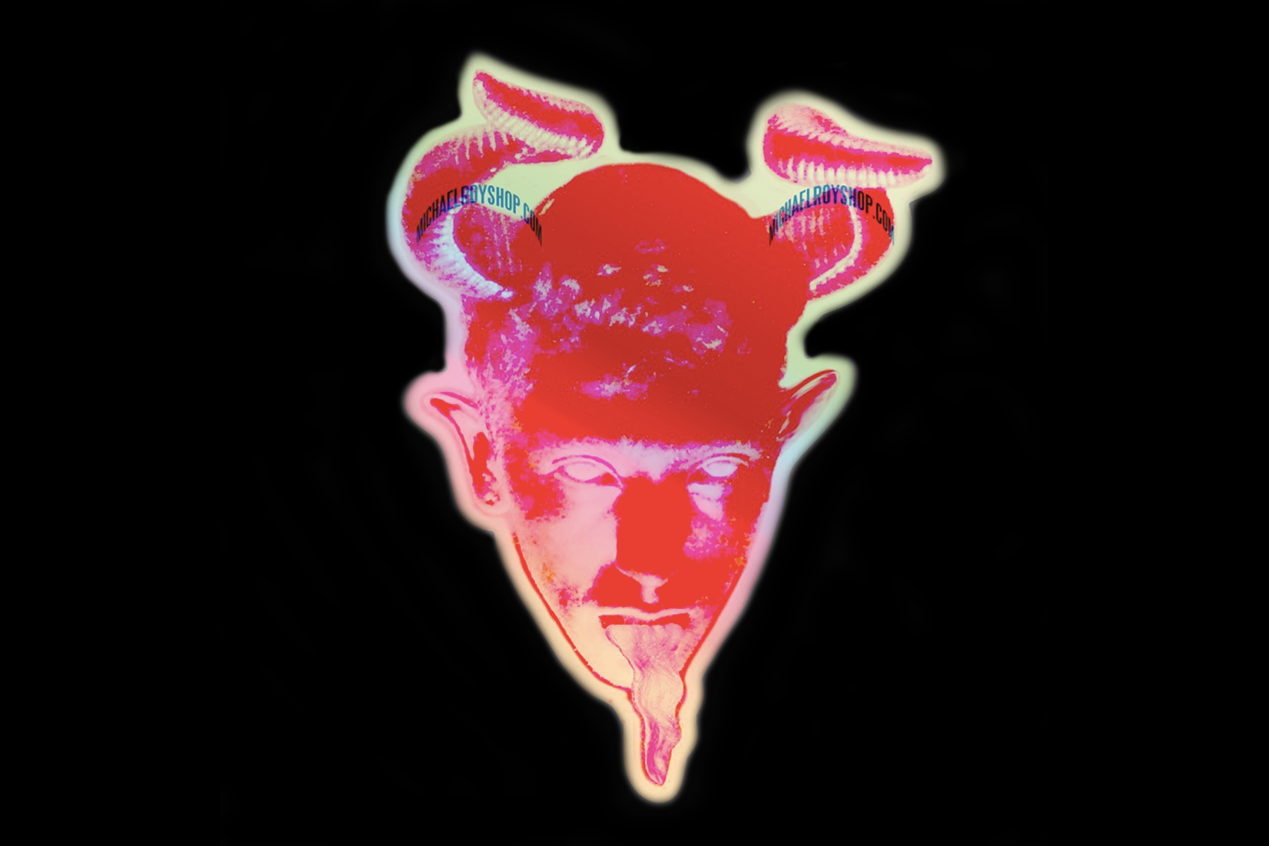 'DEVIL' HOLOGRAPHIC STICKER